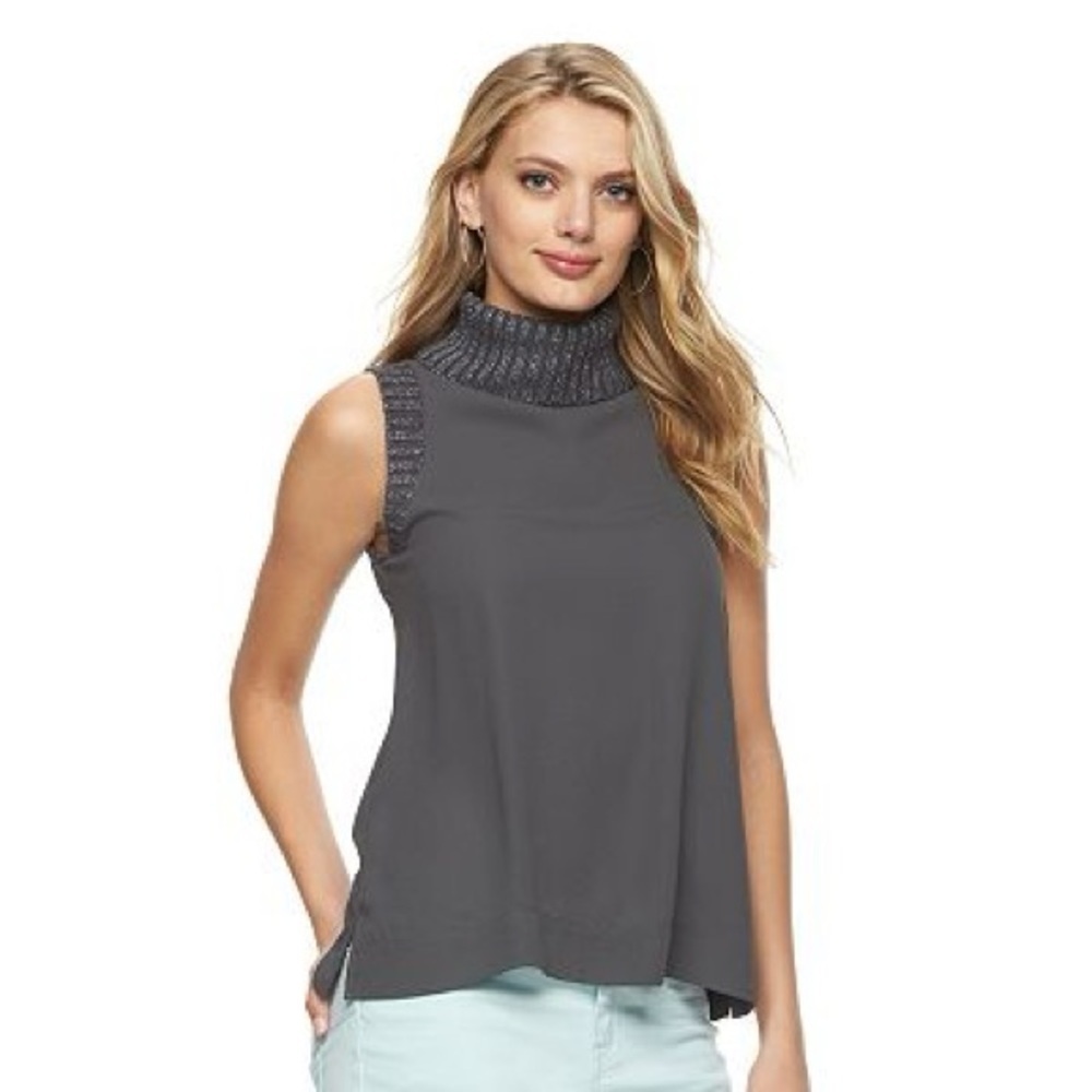 Women's Juicy Couture Sleeveless Turtleneck Top Size L